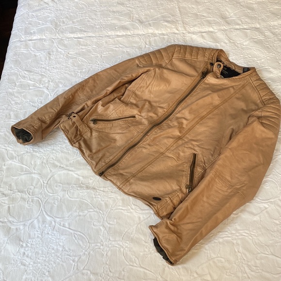 Scotch and Soda Beautiful Brown Leather Jacket - Picture 8 of 10